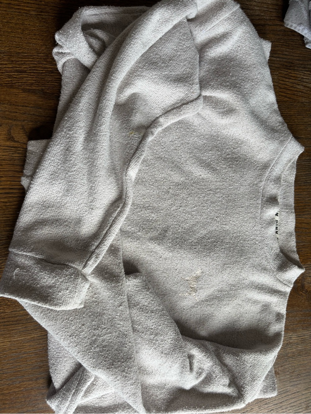 PINK Victoria's Secret Light Beige/white Cozy Sweatshirt
